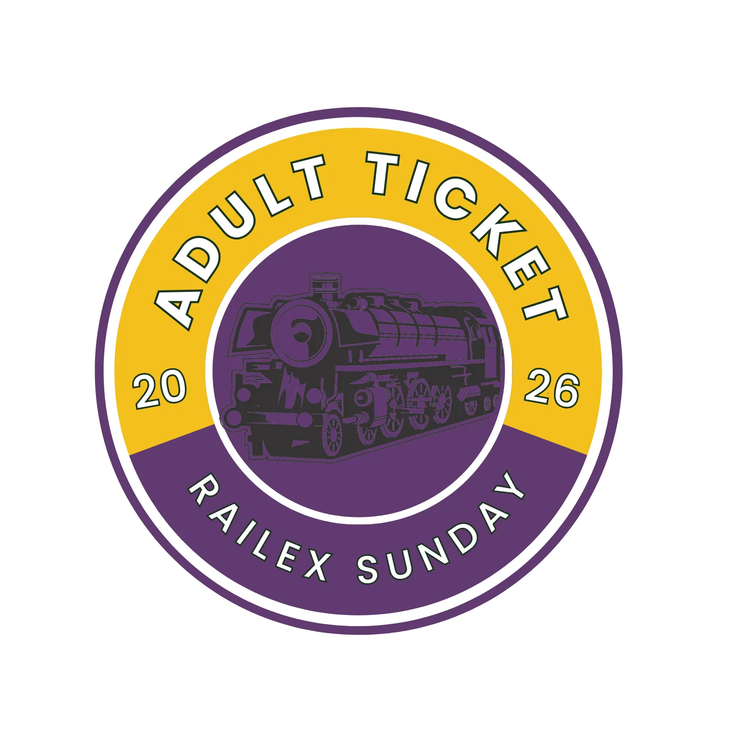2026 Sunday Adult RailEx Ticket